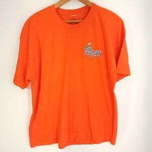 University of Florida Gator Island Graphic T-Shirt Men's XL Orange Short Sleeve